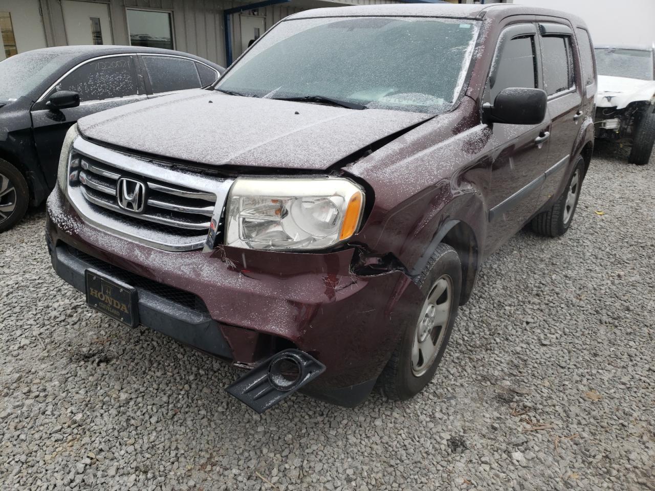 Photo 9 from auction – 2013 HONDA PILOT LX with VIN 5FNYF3H21DB039504