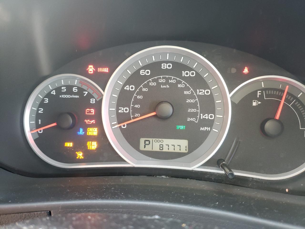 Zdjęcie 8 z aukcji – 2010 SUBARU IMPREZA 2. z VIN JF1GH6A63AH820613
