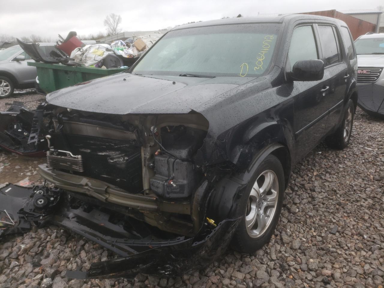 Photo 2 from auction – 2013 HONDA PILOT EXL with VIN 5FNYF4H64DB022379