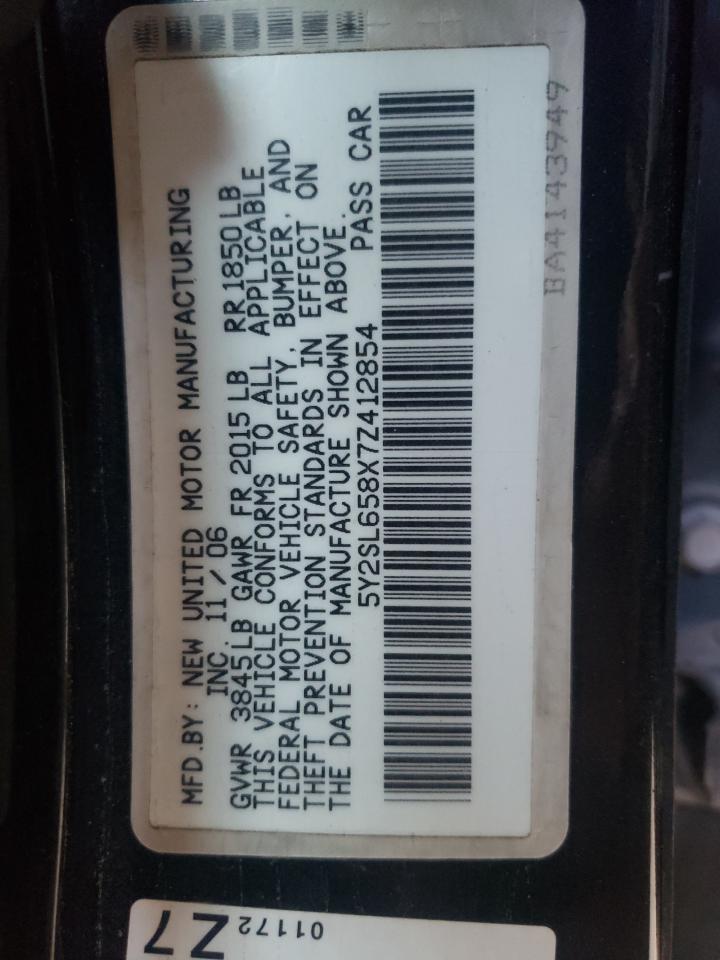 Photo 10 from auction – 2007 PONTIAC VIBE with VIN 5Y2SL658X7Z412854