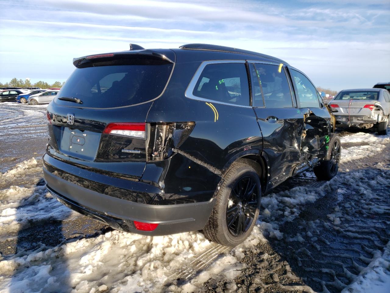 Photo 4 from auction – 2021 HONDA PILOT SE with VIN 5FNYF5H28MB035073