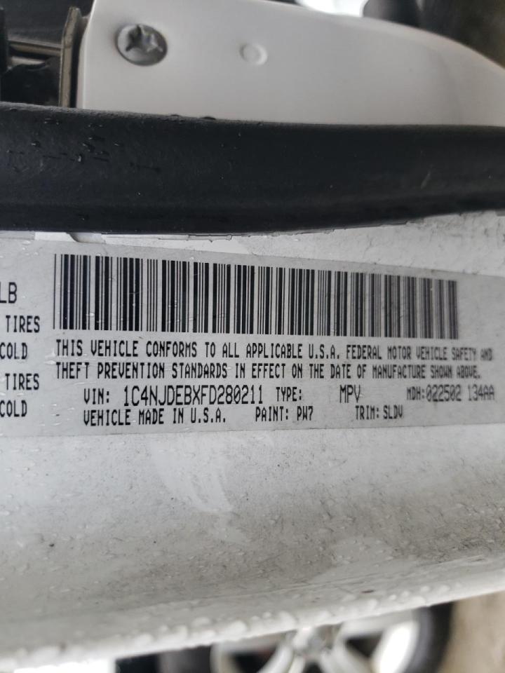 Photo 10 from auction – 2015 JEEP COMPASS LA with VIN 1C4NJDEBXFD280211