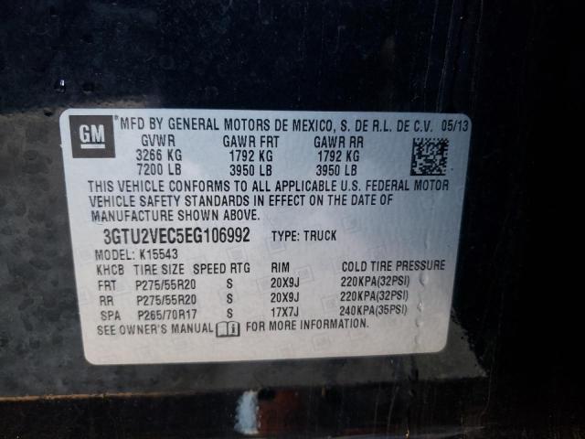 Photo 10 from auction – 2014 GMC SIERRA K15 with VIN 3GTU2VEC5EG106992