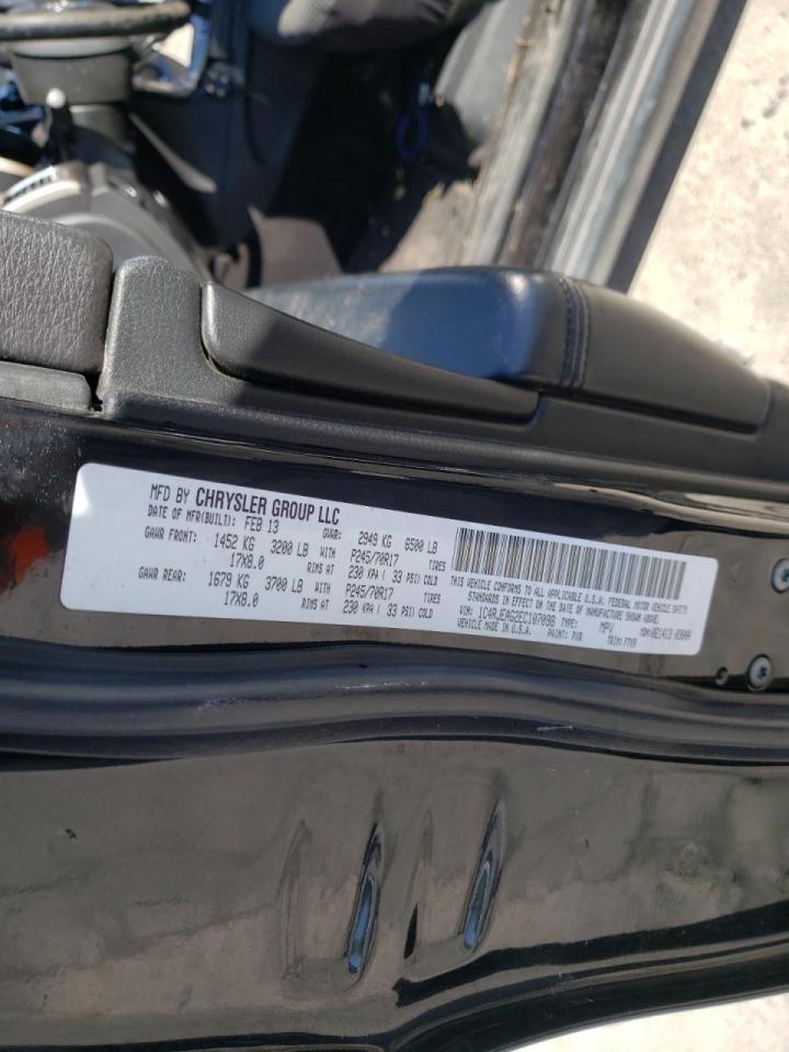 Photo 10 from auction – 2014 JEEP GRAND CHER with VIN 1C4RJEAG2EC107098