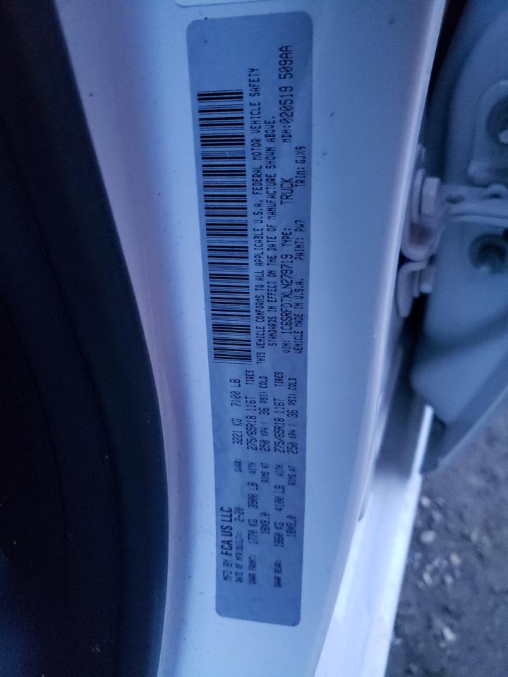 Photo 10 from auction – 2020 RAM 1500 LARAM with VIN 1C6SRFDTXLN279719