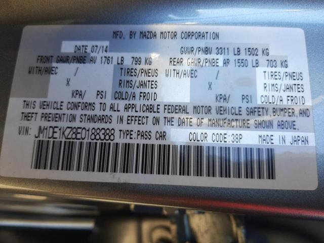 Photo 10 from auction – 2014 MAZDA MAZDA2 SPO with VIN JM1DE1KZ8E0188388