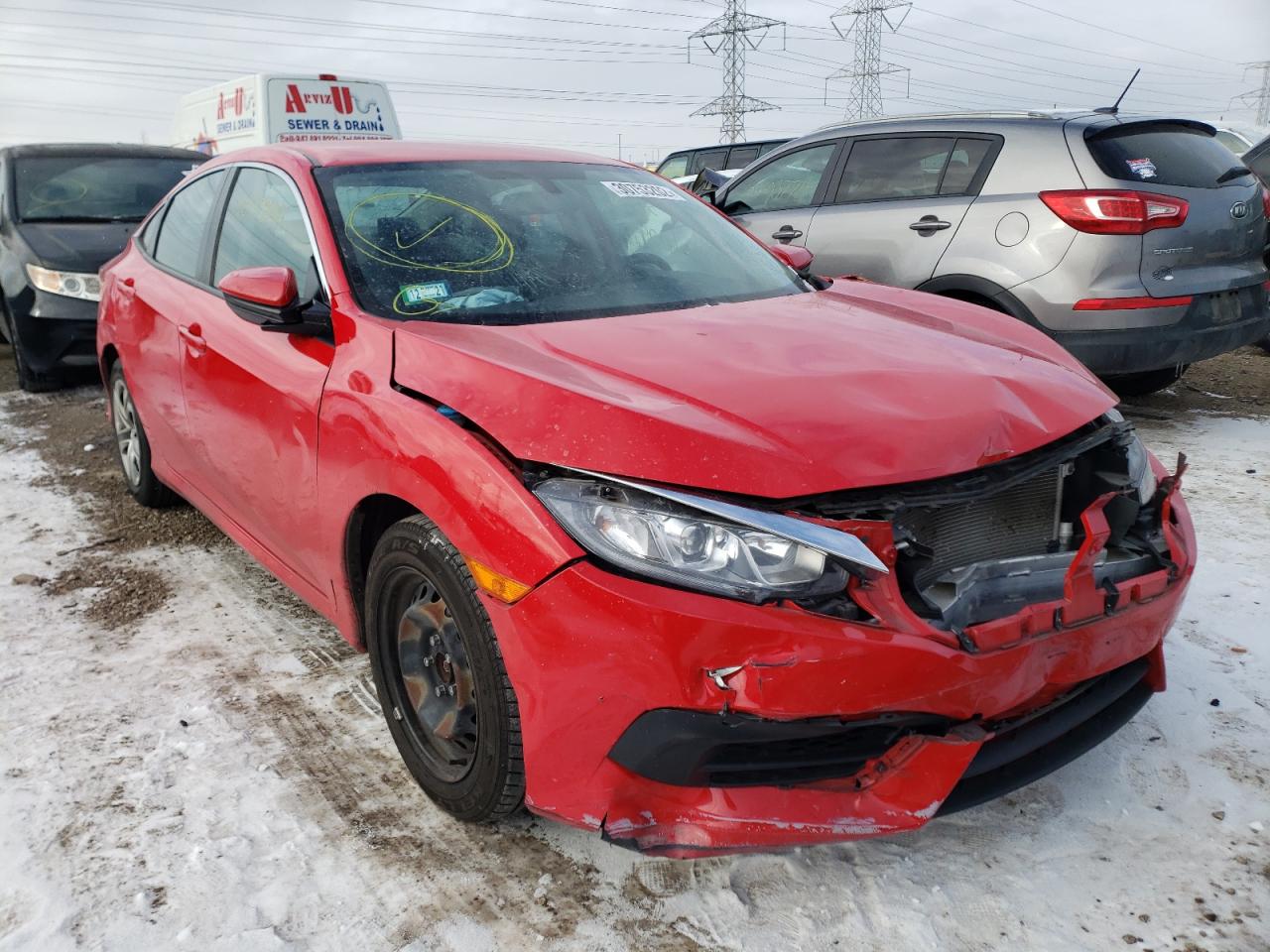 HONDA CIVIC LX 2017 with VIN 2HGFC2F50HH518781 - Photo from auction