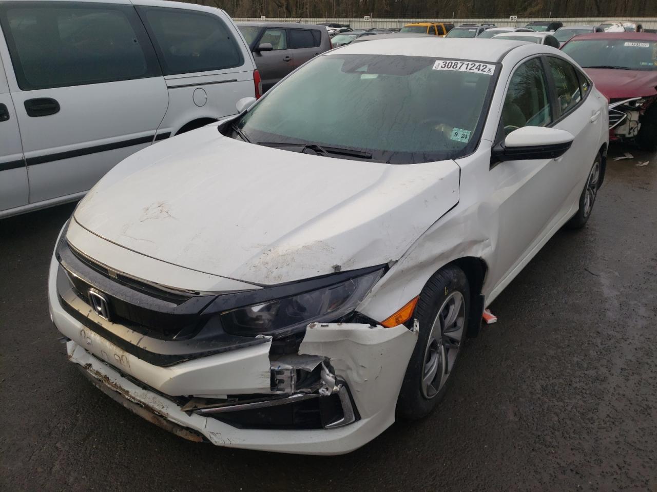 Photo 2 from auction – 2019 HONDA CIVIC LX with VIN 2HGFC2F62KH547943