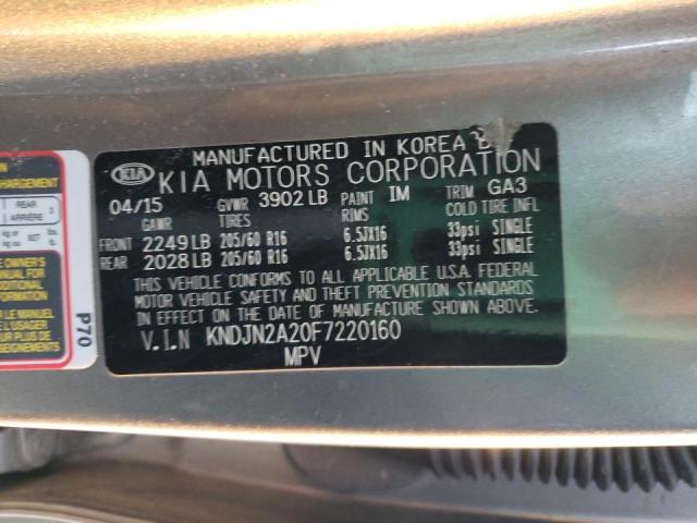 Photo 10 from auction – 2015 KIA SOUL with VIN KNDJN2A20F7220160