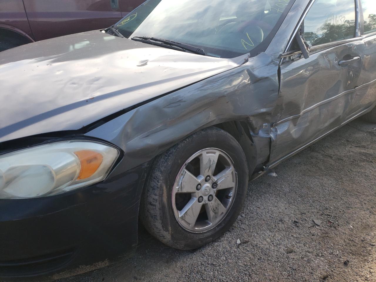 Photo 9 from auction – 2007 CHEVROLET IMPALA LT with VIN 2G1WT58K179240526
