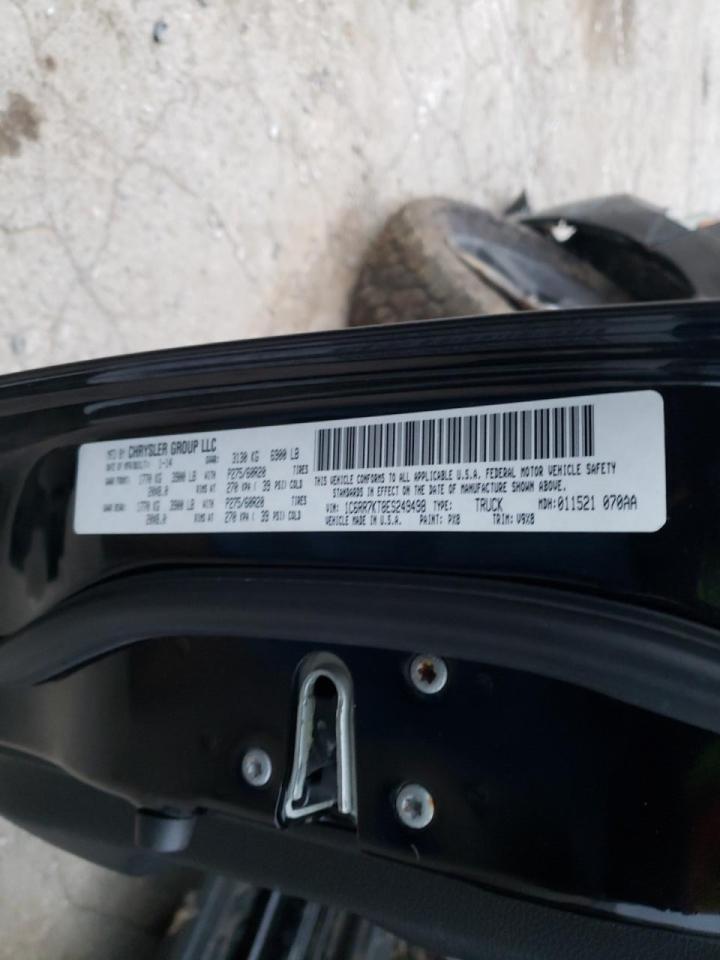 Photo 10 from auction – 2014 RAM 1500 ST with VIN 1C6RR7KT8ES249498