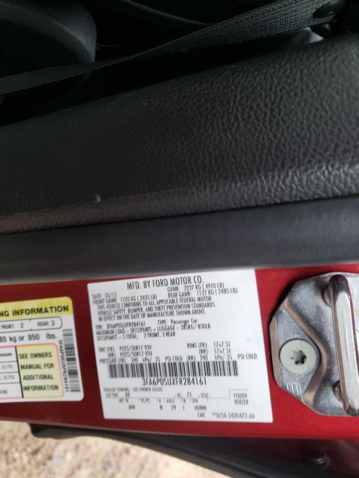 Photo 10 from auction – 2015 FORD FUSION TIT with VIN 3FA6P0SUXFR284161