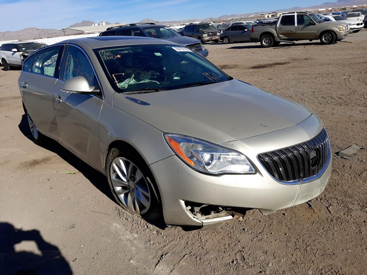 BUICK REGAL PREM 2014 with VIN 2G4GN5EX4E9315475 - Photo from auction