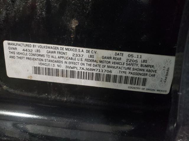 Photo 10 from auction – 2011 VOLKSWAGEN JETTA TDI with VIN 3VWPL7AJ6BM711706