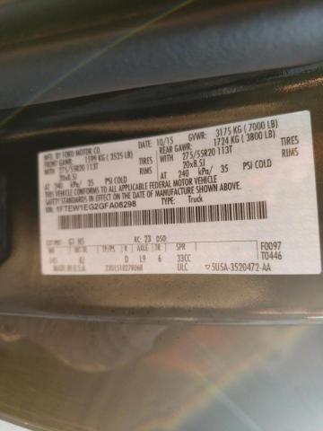 Photo 10 from auction – 2016 FORD F150 SUPER with VIN 1FTEW1EG2GFA08298