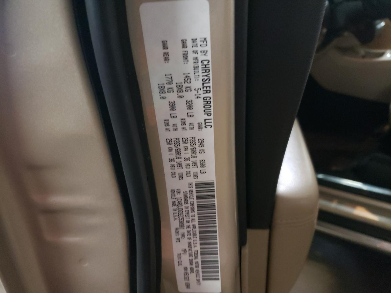 Photo 10 from auction – 2014 DODGE DURANGO LI with VIN 1C4RDJDG5EC530981
