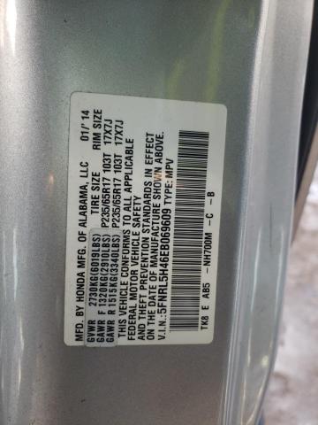 Photo 10 from auction – 2014 HONDA ODYSSEY EX with VIN 5FNRL5H46EB069609