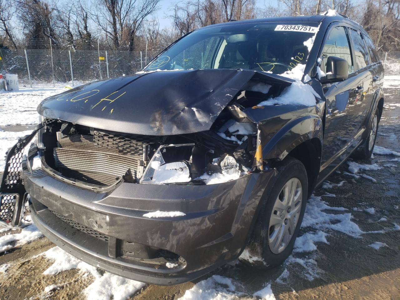 Photo 2 from auction – 2016 DODGE JOURNEY SE with VIN 3C4PDCABXGT247060