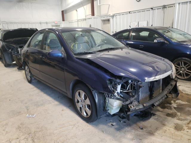 KIA SPECTRA EX 2009 with VIN KNAFE221695609281 - Photo from auction