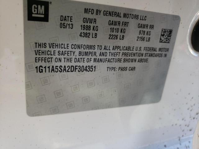 Photo 10 from auction – 2013 CHEVROLET MALIBU LS with VIN 1G11A5SA2DF304351