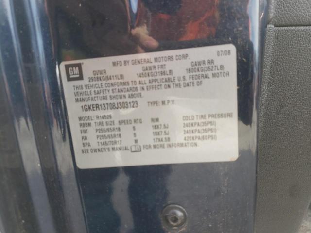 Photo 10 from auction – 2008 GMC ACADIA SLE with VIN 1GKER13708J303123