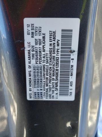 Photo 10 from auction – 2012 HONDA ODYSSEY EX with VIN 5FNRL5H68CB128593
