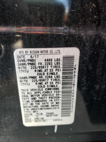 Photo 10 from auction – 2017 NISSAN ROGUE S with VIN JN8AT2MTXHW402410