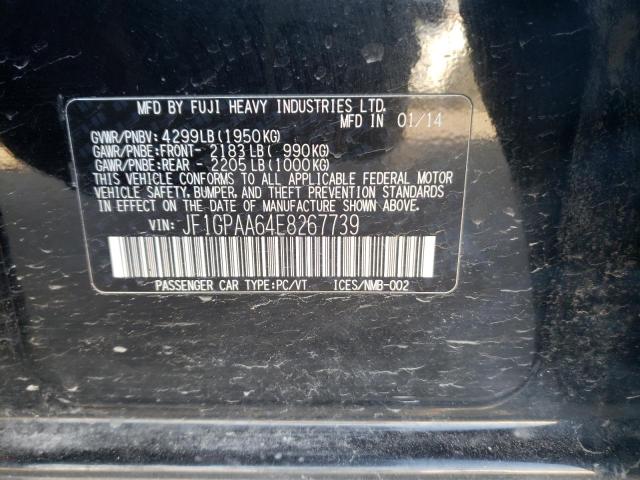 Photo 10 from auction – 2014 SUBARU IMPREZA with VIN JF1GPAA64E8267739