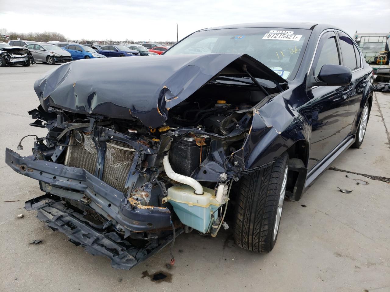 Photo 2 from auction – 2012 SUBARU LEGACY 2.5 with VIN 4S3BMBK63C3036892