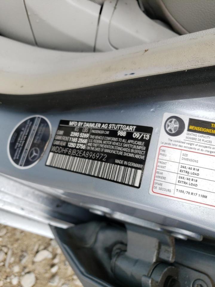 Photo 10 from auction – 2014 MERCEDES-BENZ E 350 4MAT with VIN WDDHF8JB2EA896972