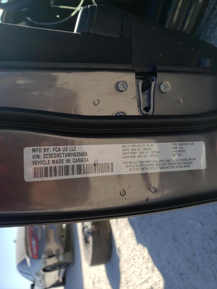Photo 10 from auction – 2021 DODGE CHARGER R/ with VIN 2C3CDXCTXMH625656