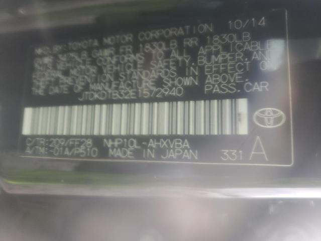 Photo 10 from auction – 2014 TOYOTA PRIUS C with VIN JTDKDTB32E1572940