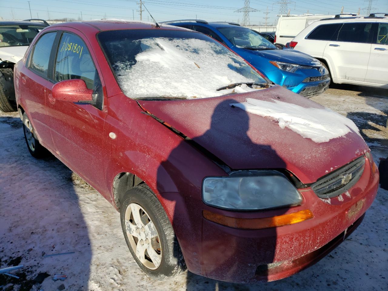 CHEVROLET AVEO 2005 with VIN KL1TD52655B346807 - Photo from auction