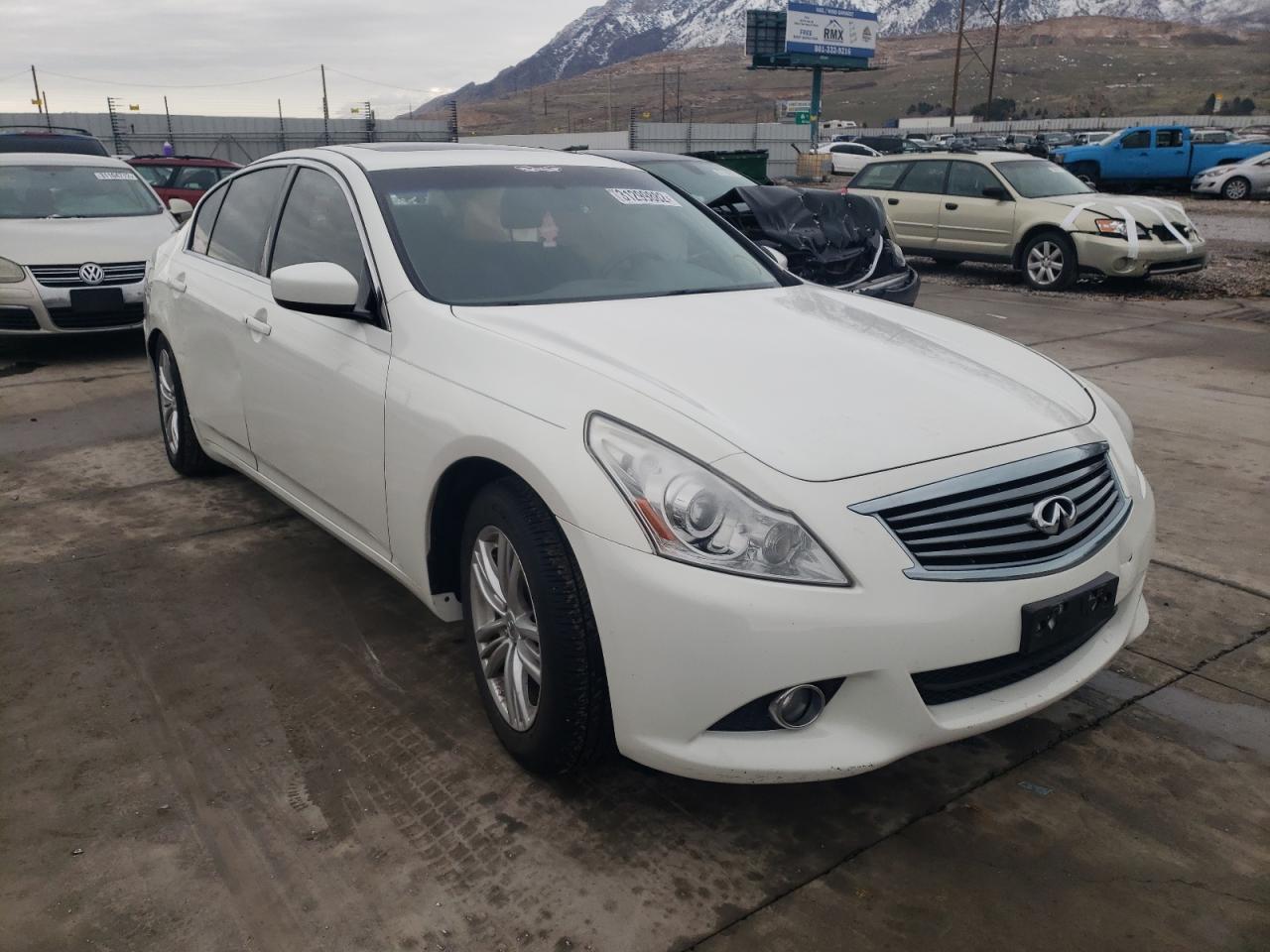 INFINITI G37 BASE 2012 with VIN JN1CV6AP2CM622239 - Photo from auction