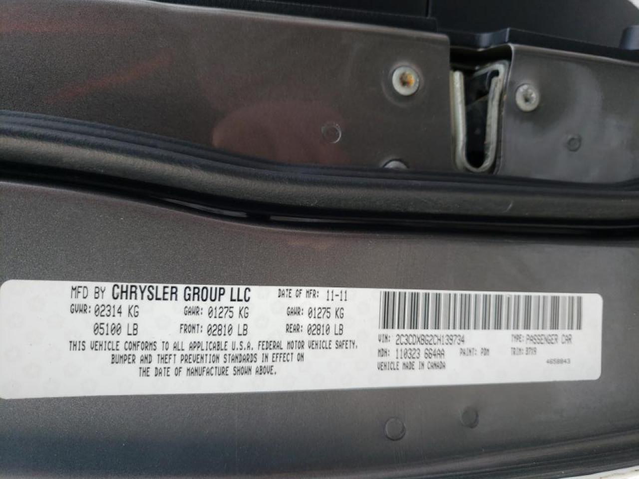 Photo 10 from auction – 2012 DODGE CHARGER SE with VIN 2C3CDXBG2CH139734