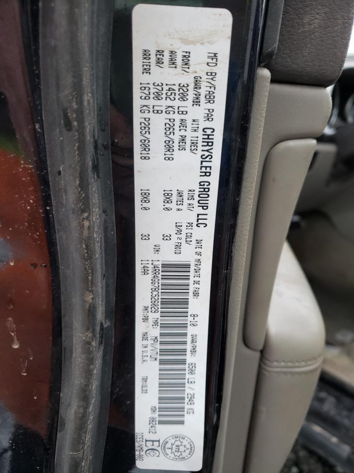 Photo 10 from auction – 2011 JEEP GRAND CHER with VIN 1J4RR4GG7BC526029