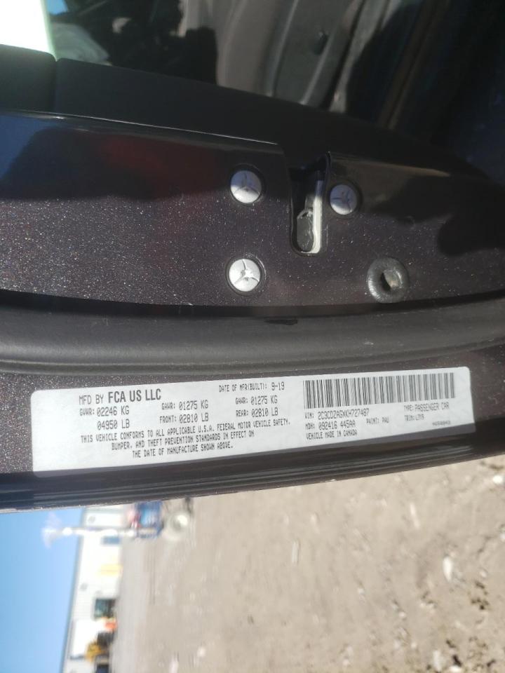 Photo 10 from auction – 2019 DODGE CHALLENGER with VIN 2C3CDZAGXKH727487