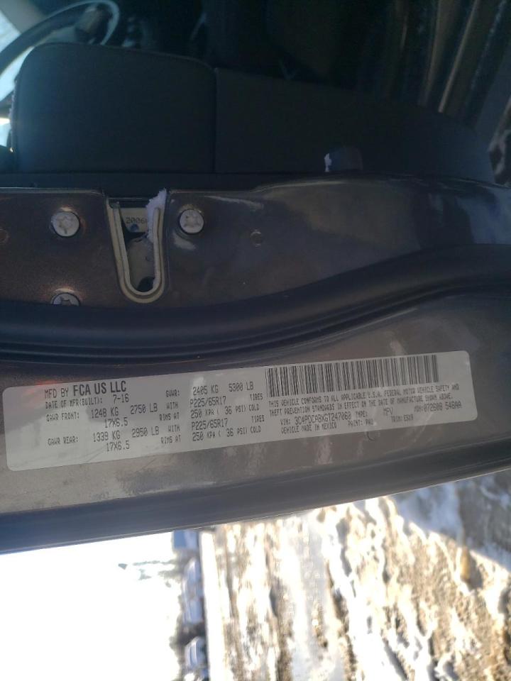 Photo 10 from auction – 2016 DODGE JOURNEY SE with VIN 3C4PDCABXGT247060