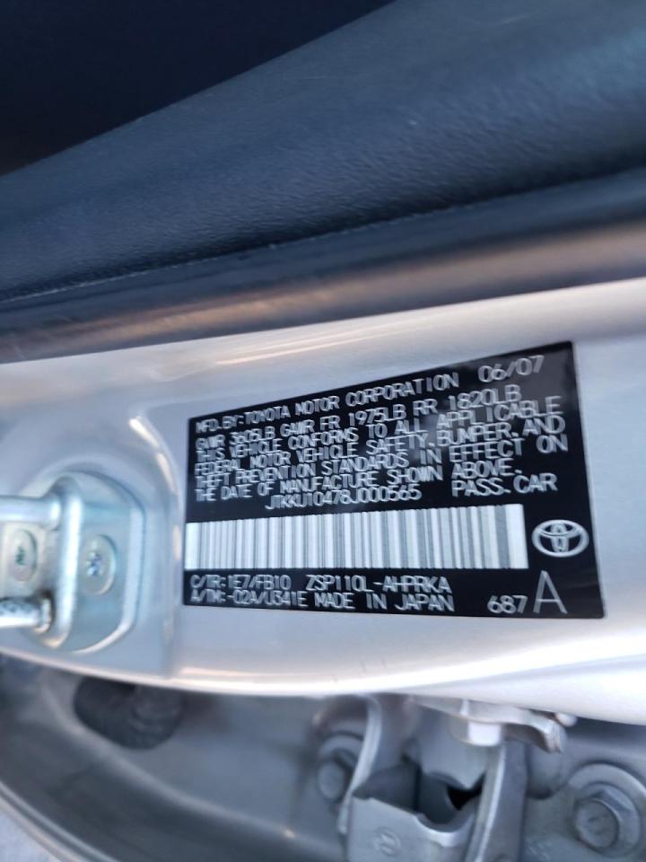Photo 10 from auction – 2008 TOYOTA SCION XD with VIN JTKKU10478J000565
