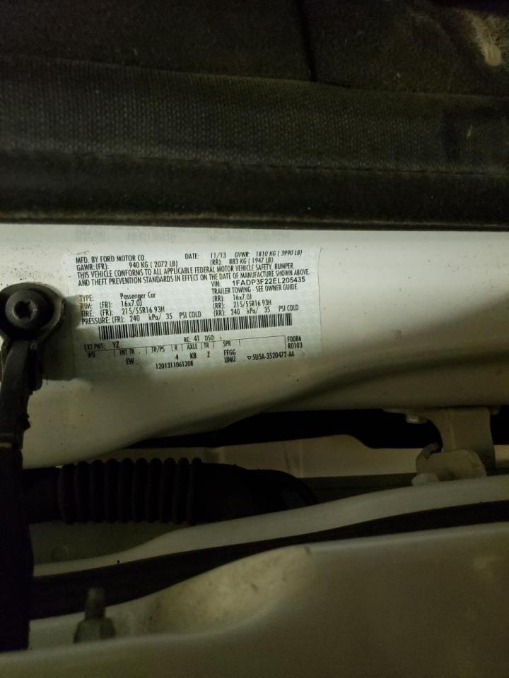 Photo 10 from auction – 2014 FORD FOCUS SE with VIN 1FADP3F22EL205435