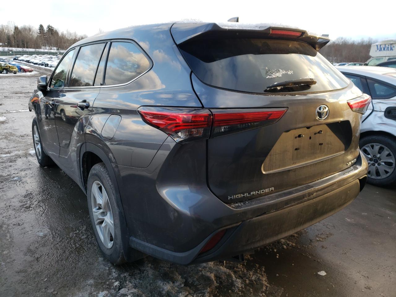 Photo 3 from auction – 2020 TOYOTA HIGHLANDER with VIN 5TDBZRBH0LS010177