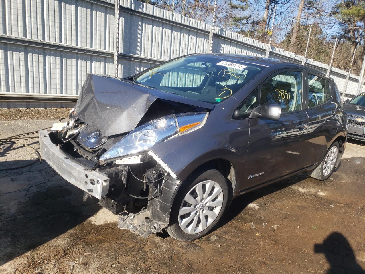 Photo 2 from auction – 2017 NISSAN LEAF S with VIN 1N4BZ0CP2HC309282