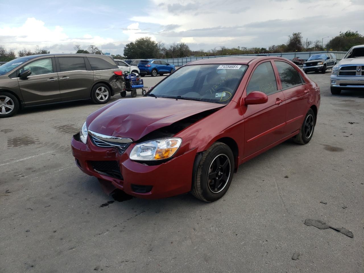 Zdjęcie 2 z aukcji – 2009 KIA SPECTRA EX z VIN KNAFE221195653219