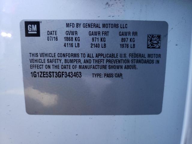 Photo 10 from auction – 2016 CHEVROLET MALIBU LT with VIN 1G1ZE5ST3GF343463