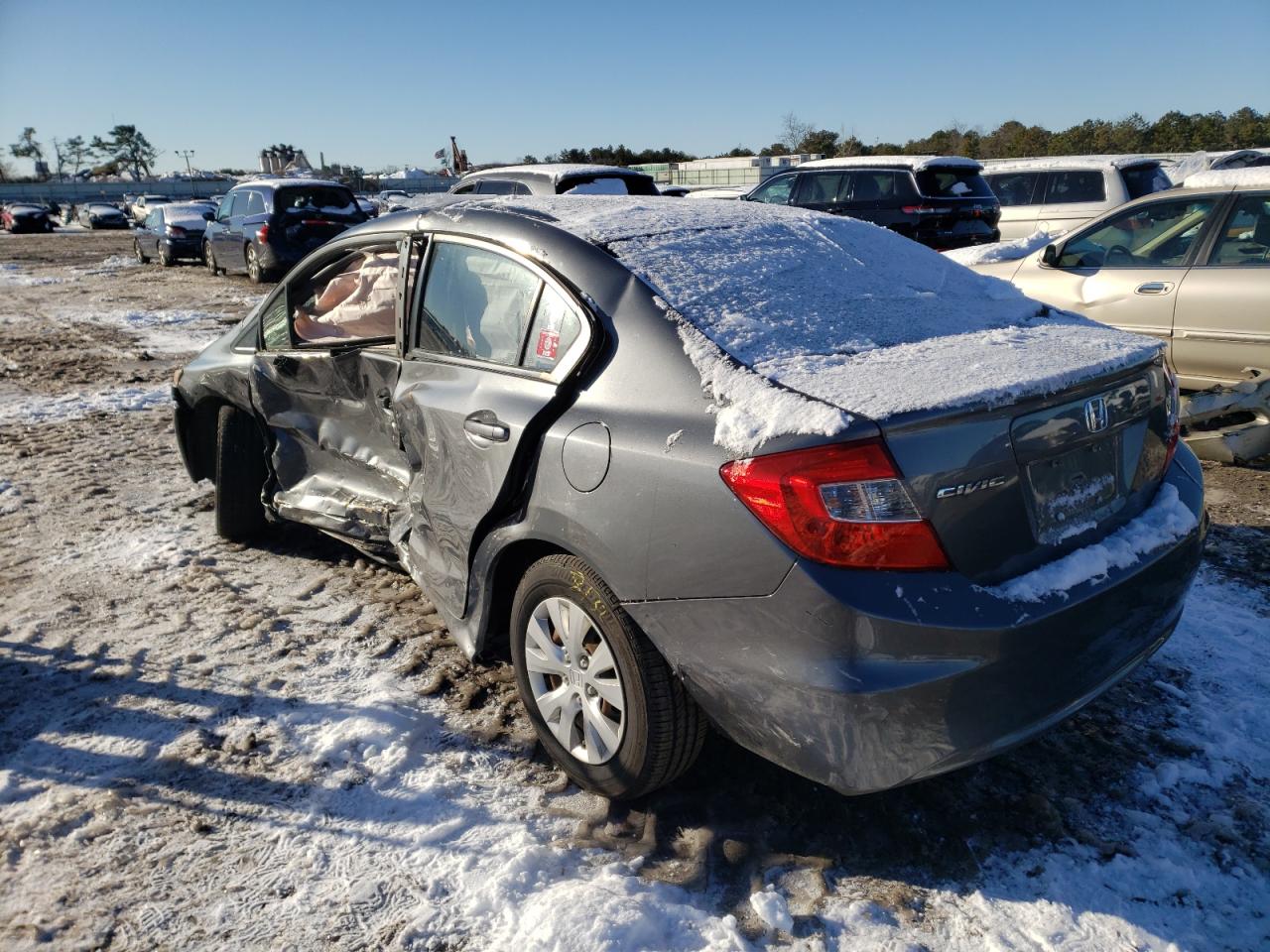 Photo 3 from auction – 2012 HONDA CIVIC LX with VIN 19XFB2F57CE360641