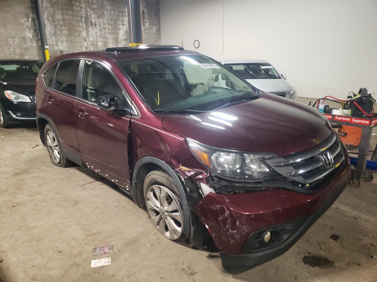 Photo 1 from auction – 2013 HONDA CR-V EX with VIN 5J6RM4H57DL053070