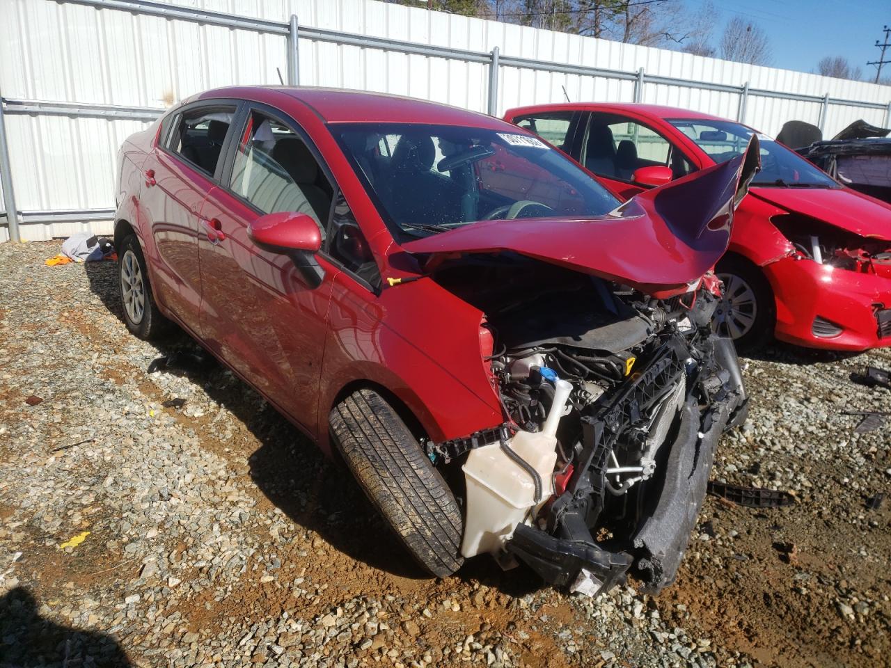 KIA RIO LX 2014 with VIN KNADM4A34E6364154 - Photo from auction