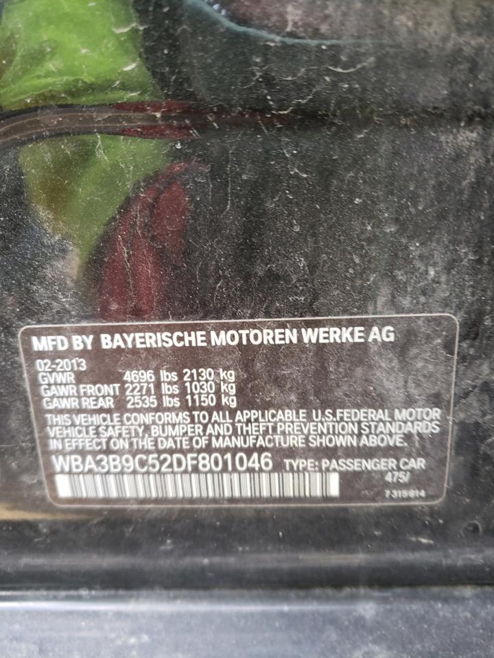 Photo 10 from auction – 2013 BMW 335 XI with VIN WBA3B9C52DF801046