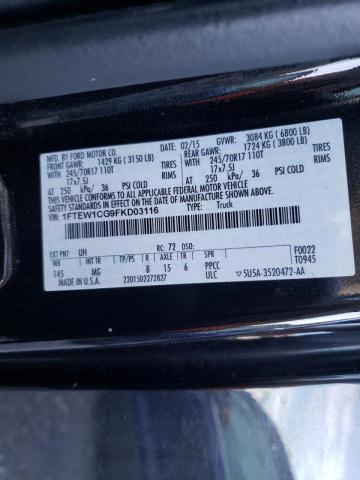 Photo 10 from auction – 2015 FORD F150 SUPER with VIN 1FTEW1CG9FKD03116