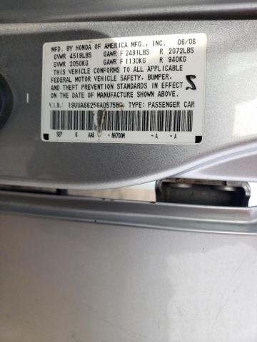 Photo 10 from auction – 2006 ACURA 3.2TL with VIN 19UUA66256A057583